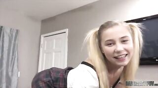 Good girl Carolina Sweets serves her stepdad in this taboo scene