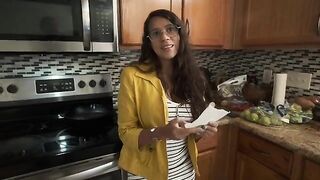 My stepmom, a big ass woman, fucks me in the mornings when my dad's not around