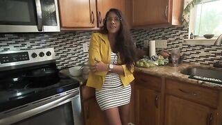 My stepmom, a big ass woman, fucks me in the mornings when my dad's not around