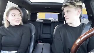 A short-time taxi trip ended with a blowjob from the girl