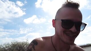 Stupid bitches believed we were bloggers and got fucked on the beach