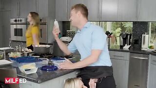 Rachael Cavalli, the smoking hot housewife, gets her pussy filled with cum
