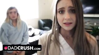 Stepdad educates his stepdaughters for disobeying him