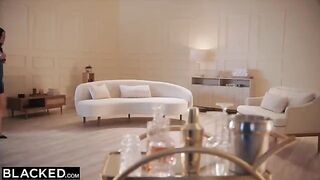 Petite hottie Xxlayna is dreaming about a huge BBC and gets it in the Blacked series