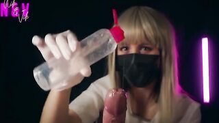 Crazy nurse delivers unforgettable handjob experience