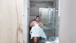 My stepsister caught me spying on her in the shower, savannah watson