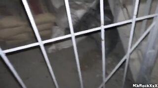 A stalker is pushing his cock in a girl’s wet pussy