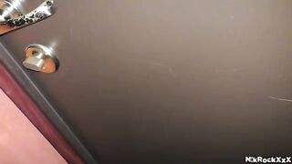 A stalker is pushing his cock in a girl’s wet pussy
