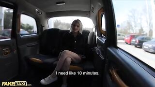 A cute young model in see-through underwear gets fucked hard by a cabbie