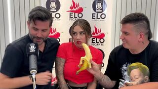 The interview with Elo Podcast ended up in a mess and with cum