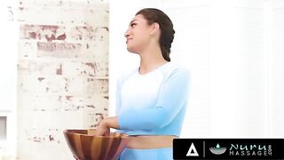 Bella Rolland, the busty masseuse, gets fucked by her pervert landlord