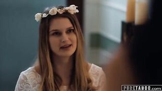 The bride-to-be gets horny and cheats with sensual lesbian sex