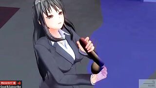 Japanese hentai animation with uncensored scenes and ASMR ear licking action