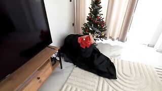 The courier delivered a parcel and his wife got a package in her ass