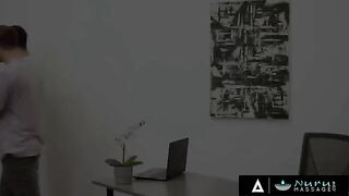 Two college guys get the massage of their life from a busty MILF