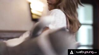 Blonde roommate fucks with her hot college girlfriends