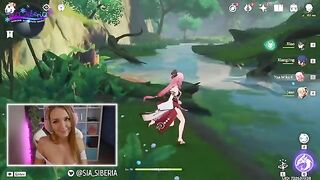 A gamer girl donates her holes to her viewers in a thrilling roleplay scene