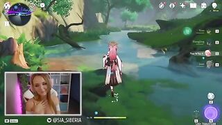 A gamer girl donates her holes to her viewers in a thrilling roleplay scene