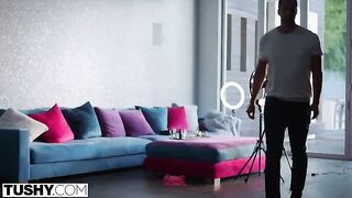 Influencer Lexi fucks with a cameraman in the ass