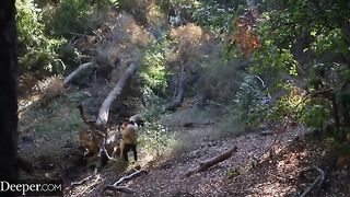 Two girls, Avery and Jane, in an intense threesome scene by Deeper