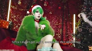 The Grinch fucks a pretty babe on Christmas, giving her a creampie