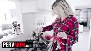 Cory Chase gave the stepson her bust as an early Christmas gift