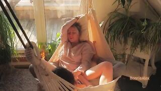 Babe and her husband have a sensual sex on a sunny day