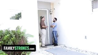 Little slut Claire Black seduces step uncle and fucks him hard