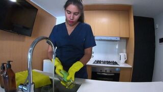 The maid's secret is revealed, and she pays with her body