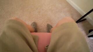 Horny step sister thought I was her boyfriend on the other side of the Glory Hole