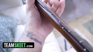 Two step sisters Demi Sutra and Evelin Stone share a boyfriend’s big dick