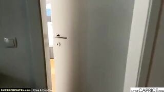 Little Caprice and Clea Gaultier woke up with a cock in their mouths