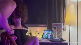 A cute 18-year-old girl gets high and fucks in a lo-fi scene