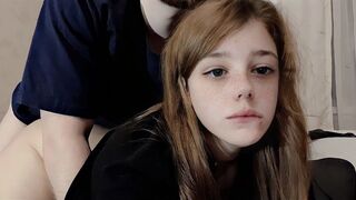 A cute girl has slow sex with her roommate in this exclusive scene