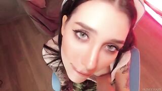 A teenage gamer cheats on her boyfriend with a stepbrother in a steamy scene