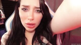 A teenage gamer cheats on her boyfriend with a stepbrother in a steamy scene