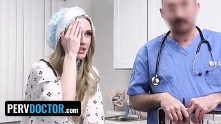 Religious teen Emma Starletto gets medically checked after intense action