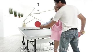 She is too confident, loses a bet and has to engage in intimate act