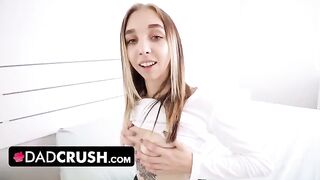 Breezy Bri, the petite blonde, gets her tight pussy filled with cum