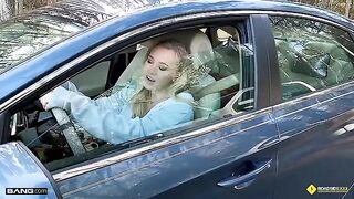 Lucky mechanic fucked busty blonde babe Bailey Brooke on the roadside