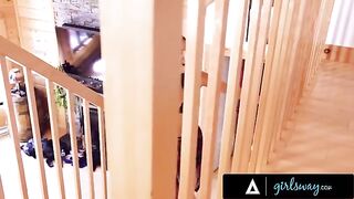 The hot girl Emily Willis saw her friend masturbating and decided to join