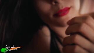 Red lipstick blowjob with a twist, stepmom’s craving for you is relentless