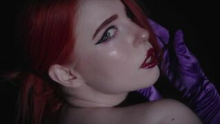 Jessica Rabbit uses her big tits to bribe the detective in a steamy scene