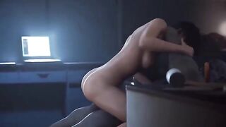 Ada Wong gets fucked hard in doggy by Mr. X