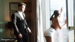 Kinky sex and hard punishment with curvy babe