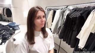 Fitting room cheating: I got fucked by a stranger while trying on clothes