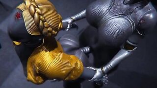 Hearth Ballerinas Futanari Atomic Heart action, a steamy robots and girls scene
