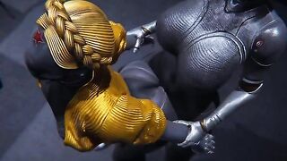 Hearth Ballerinas Futanari Atomic Heart action, a steamy robots and girls scene