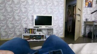 The stepson has just turned 18 and his stepmom is craving some intense action