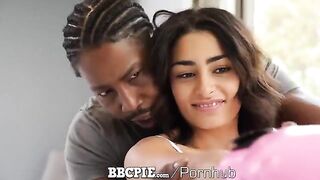 A wet pussy brunette gets creampied by a boxing instructor in this steamy BBCPIE scene